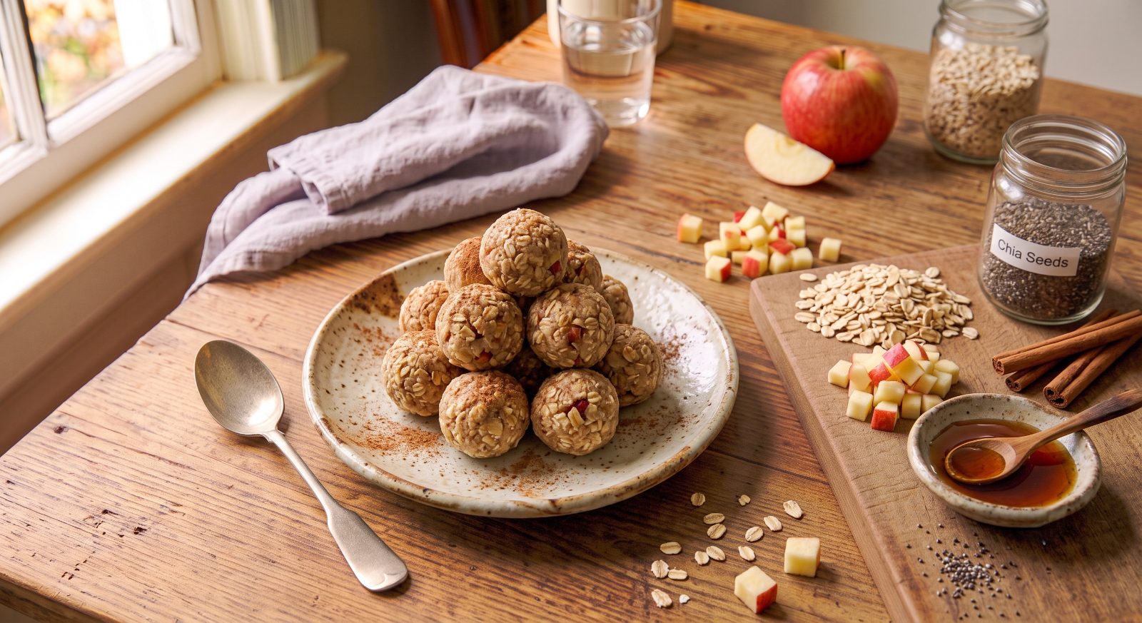 Cinnamon Apple Energy Bites