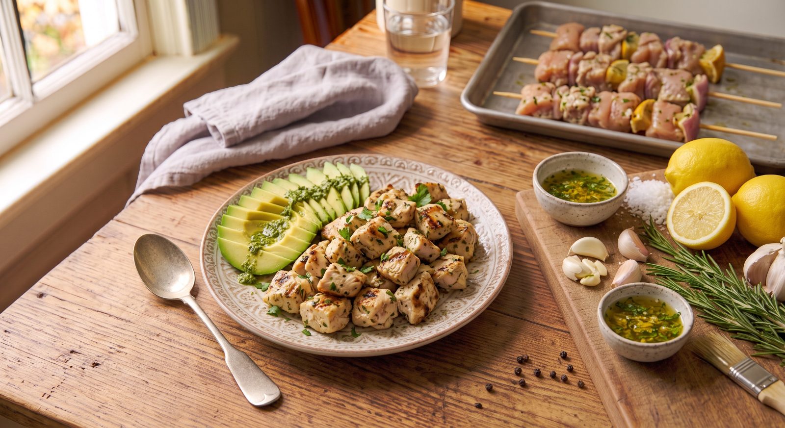 Citrus-Marinated Chicken Skewers