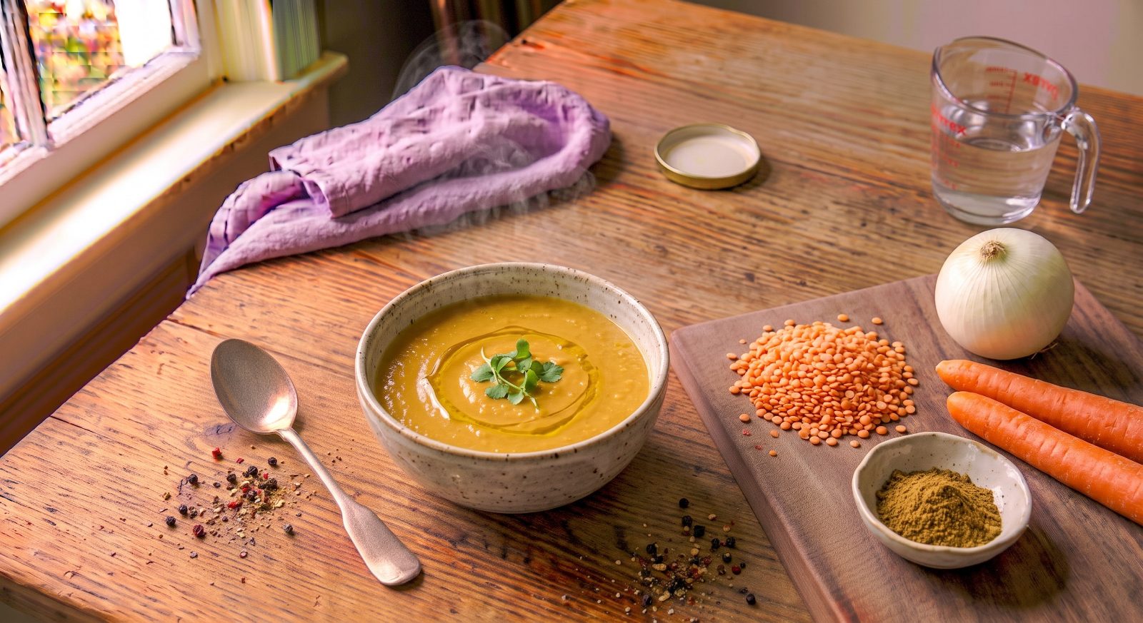 Creamy Blended Lentil Soup