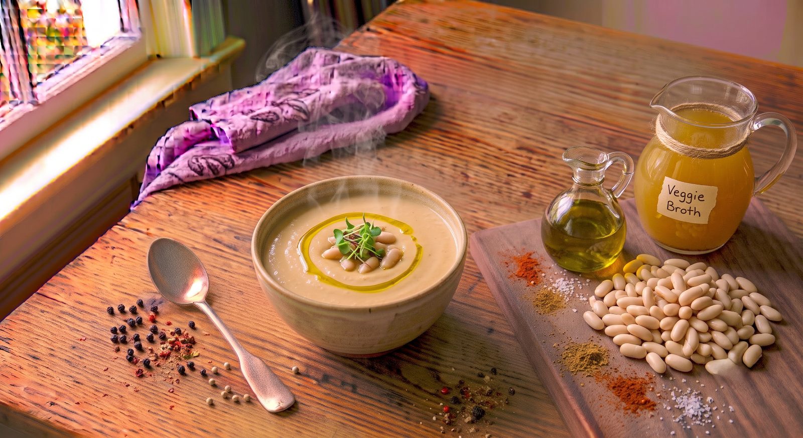 Creamy Pureed Cannellini Bean Soup