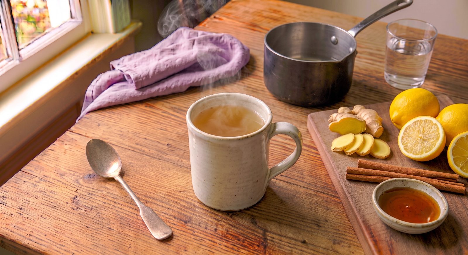 Ginger Lemon Healing Tea