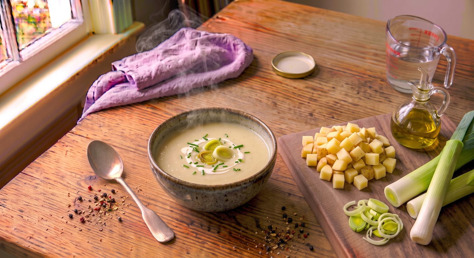 Mild Cream of Potato & Leek Soup
