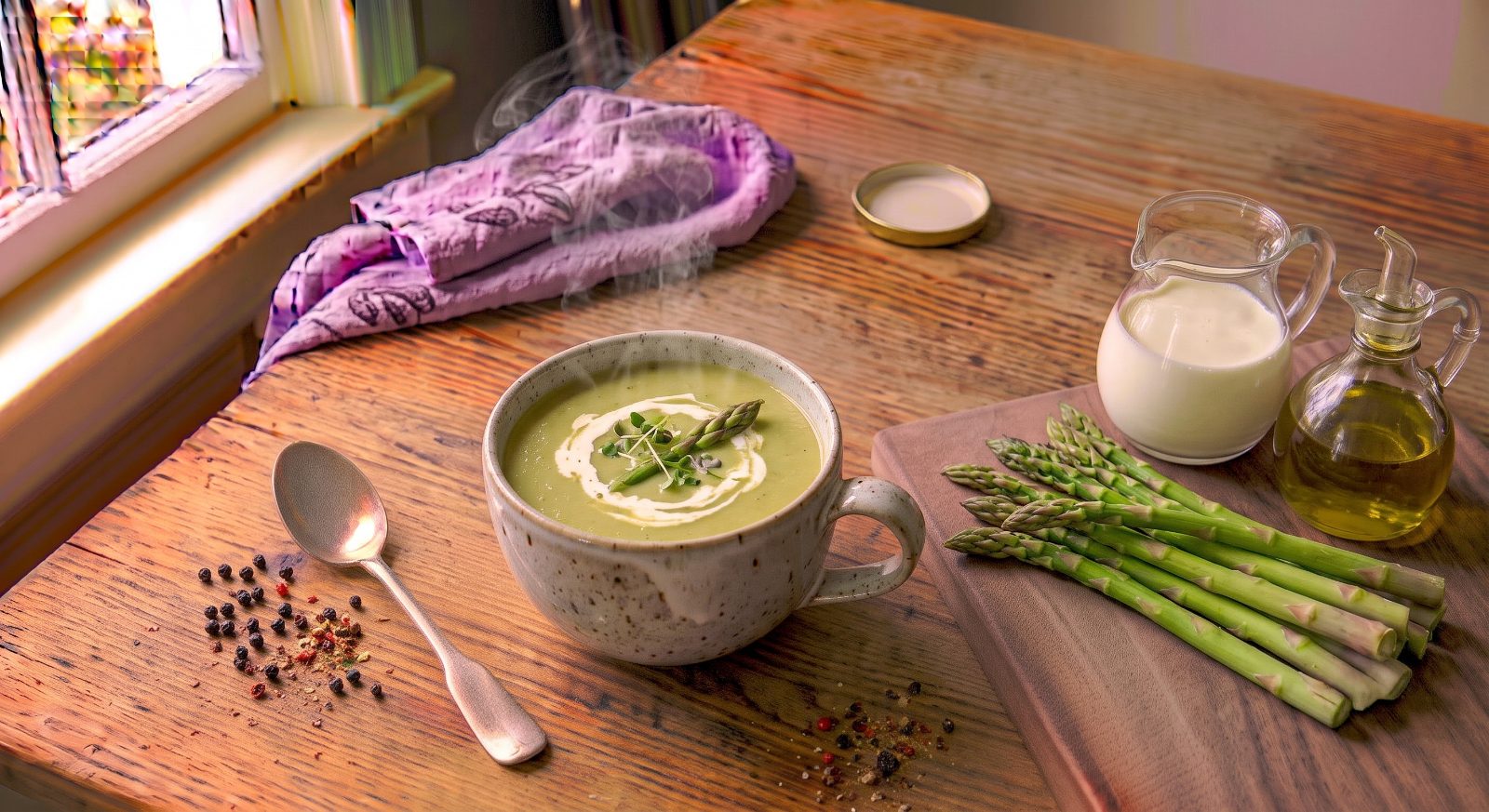 Silky Cream of Asparagus Soup