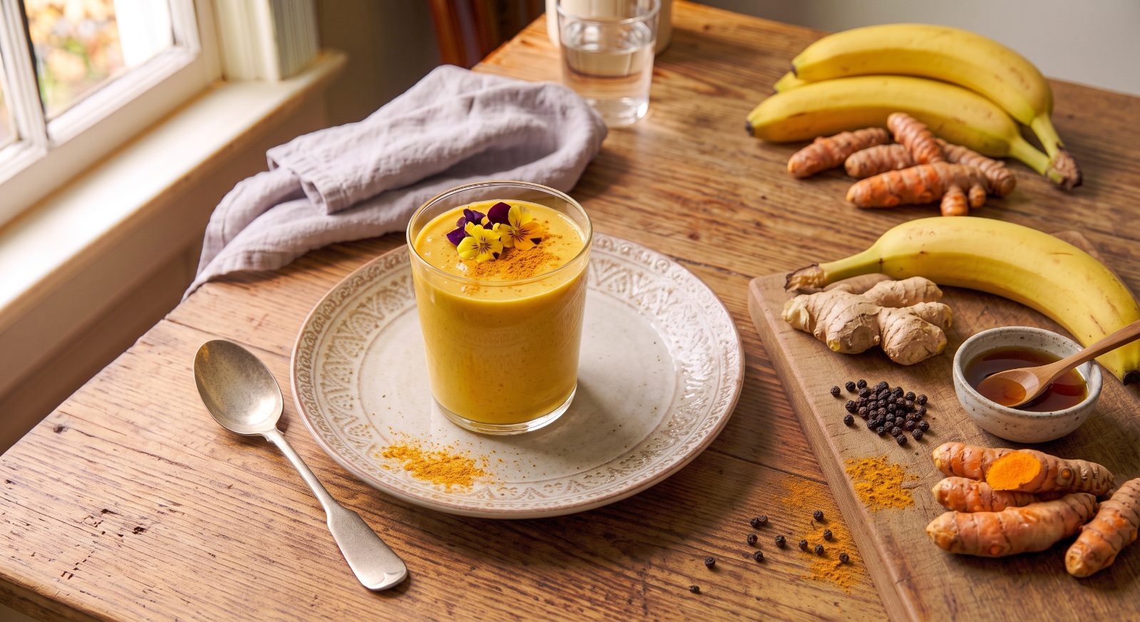 Golden Turmeric Breakfast Smoothie