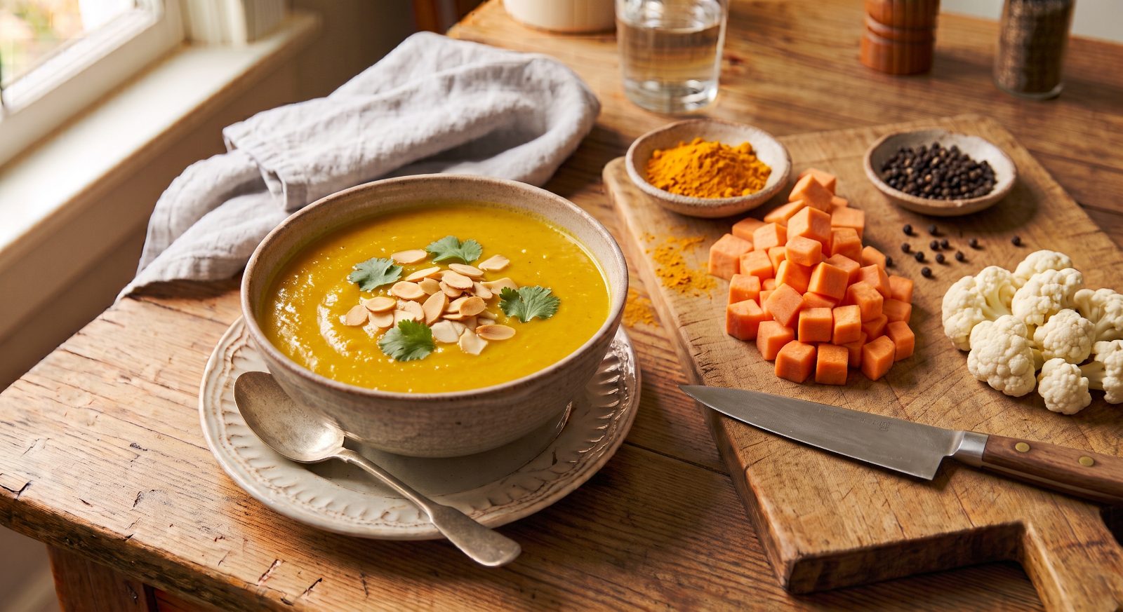 Golden Turmeric Vegetable Soup